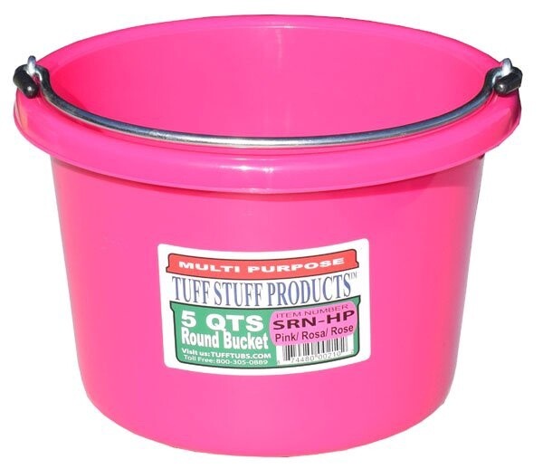 PLASTIC PAIL 5QT PINK