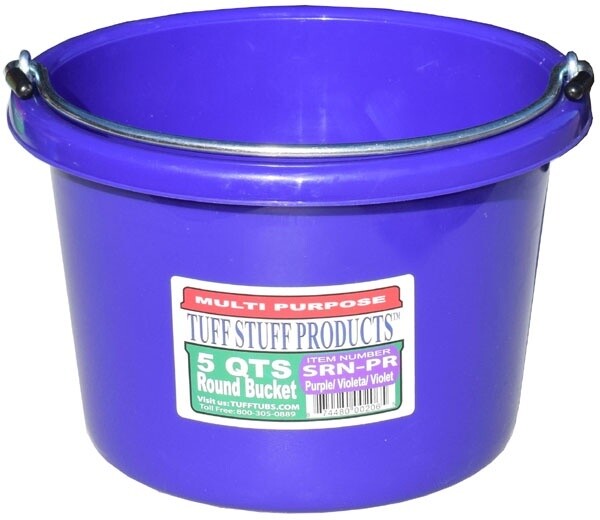 PLASTIC PAIL 5QT PURPLE