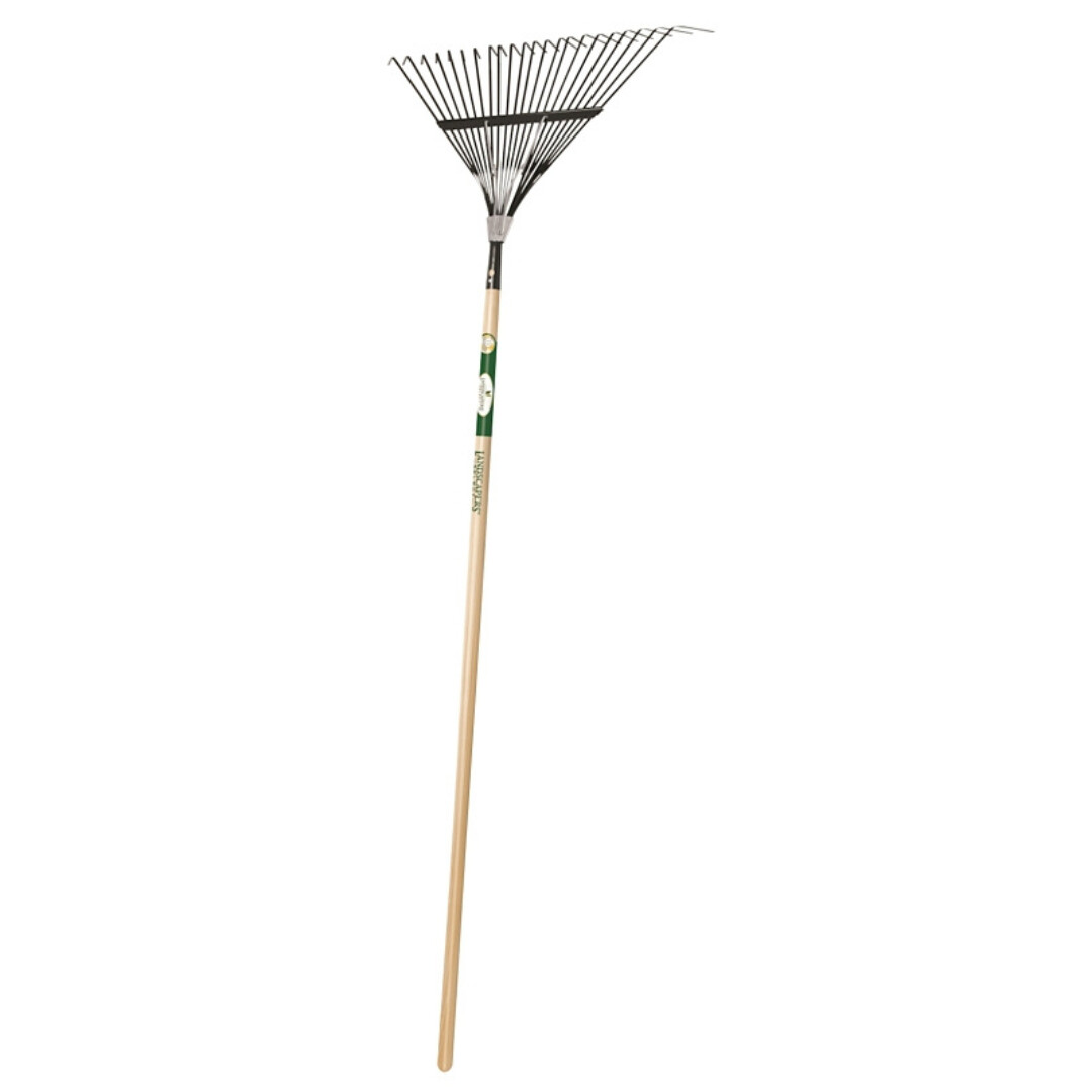 STEEL LEAF RAKE 22-TINE