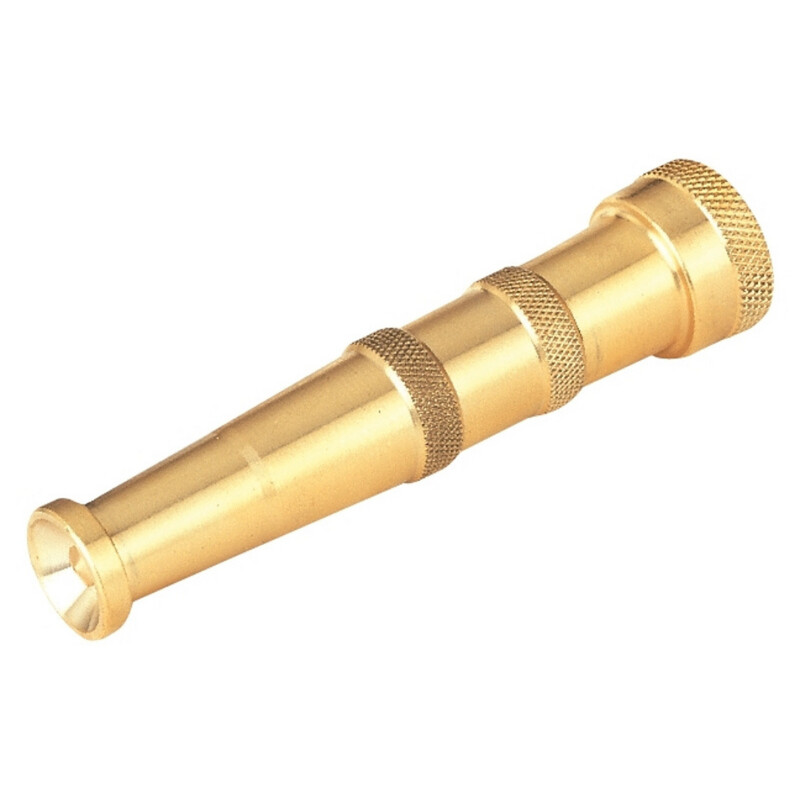 Anvil 5-Inch Heavy-Duty Adjustable Brass Hose Nozzle - From Fine Mist To Jet Stream