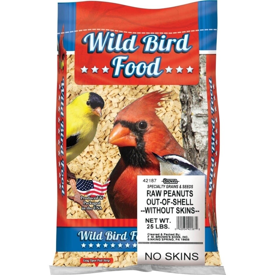 PEANUTS SHELLED BROWNS 25LB