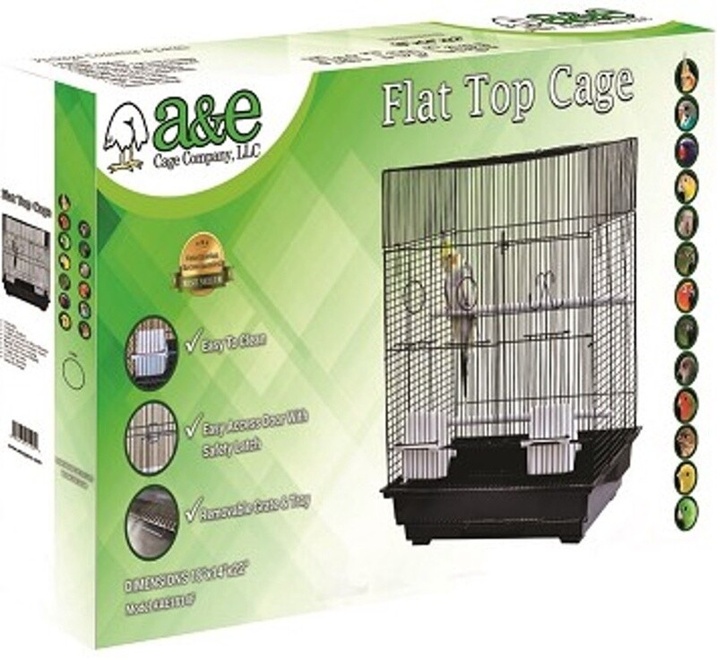 FLAT TOP BIRD CAGE 18X14X22