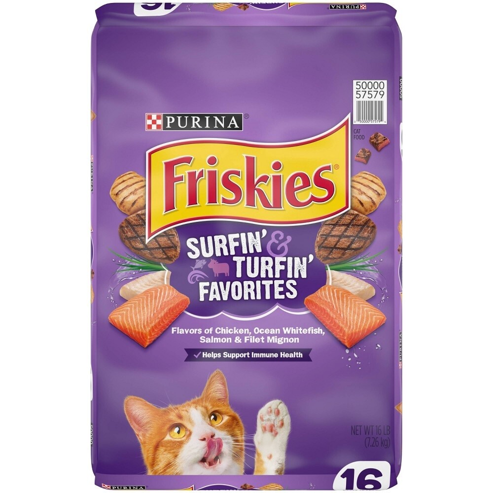 FRISKIES SURFIN &amp; TURFIN FAVORITES 16LB