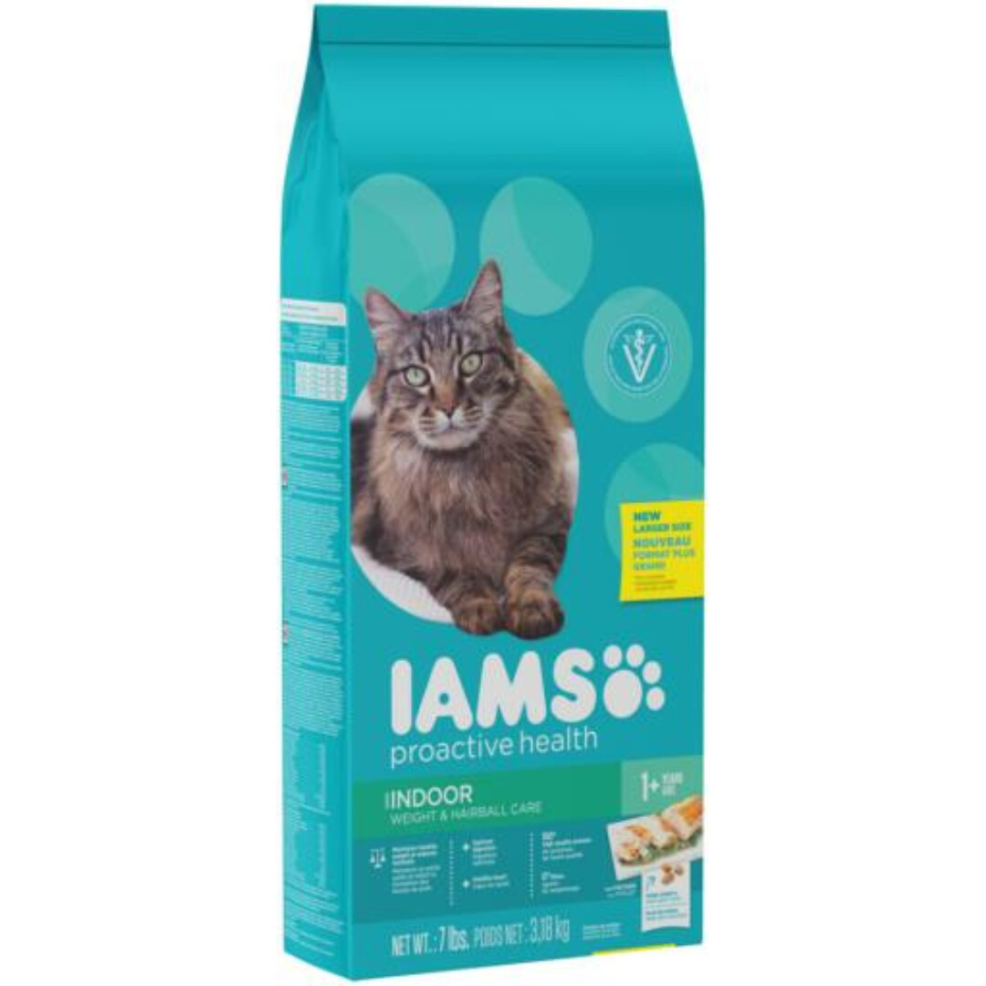 IAMS CAT INDOOR WEIGHT &amp; HAIRBALL 7LB