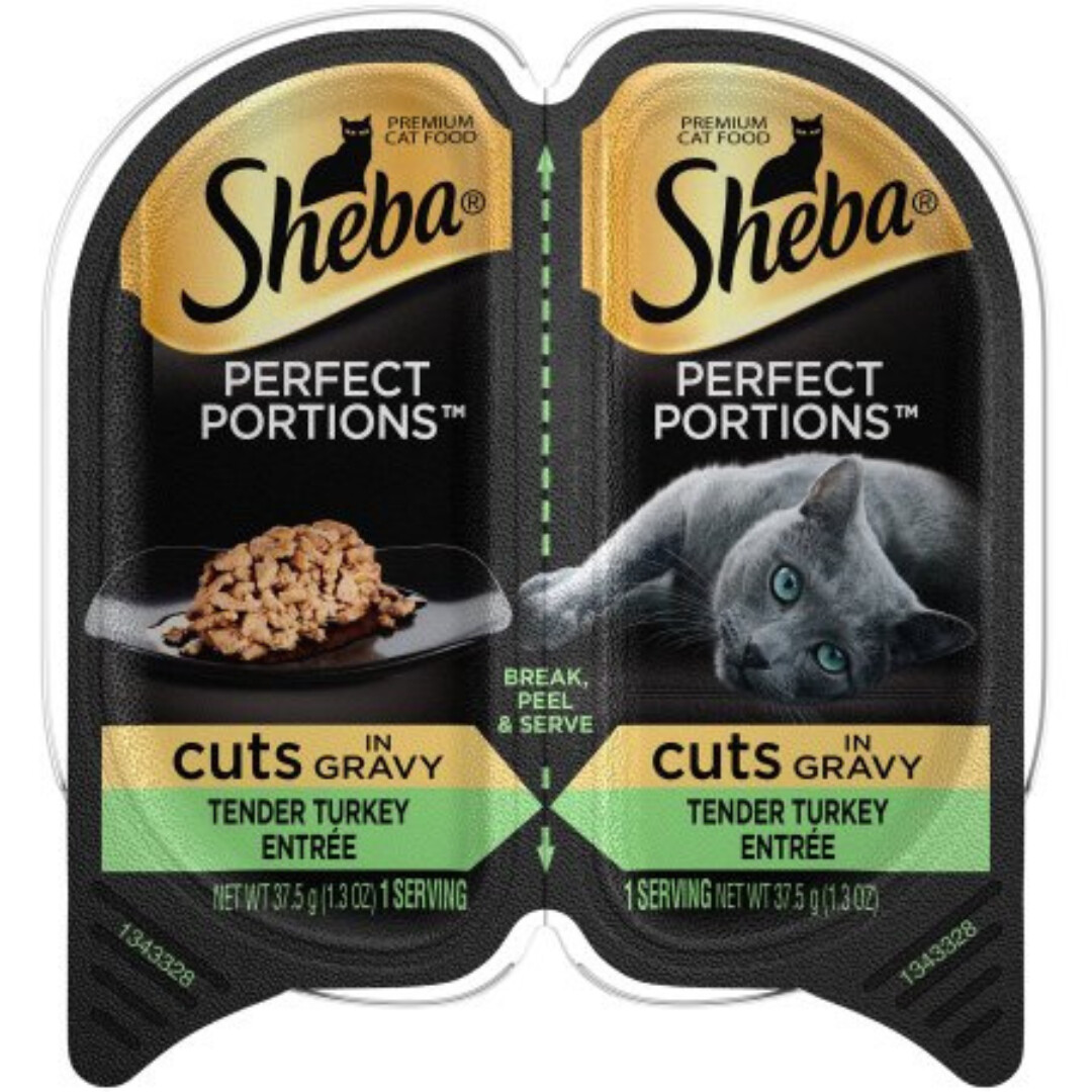 SHEBA CUTS IN GRAVY TURKEY 1.32OZ