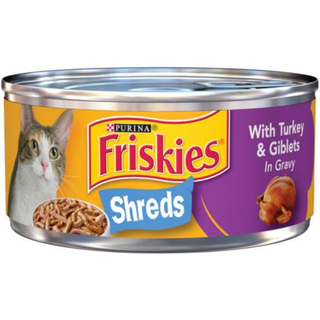 FRISKIES TURKEY &amp; GIBLETS SHREDS 5.5OZ