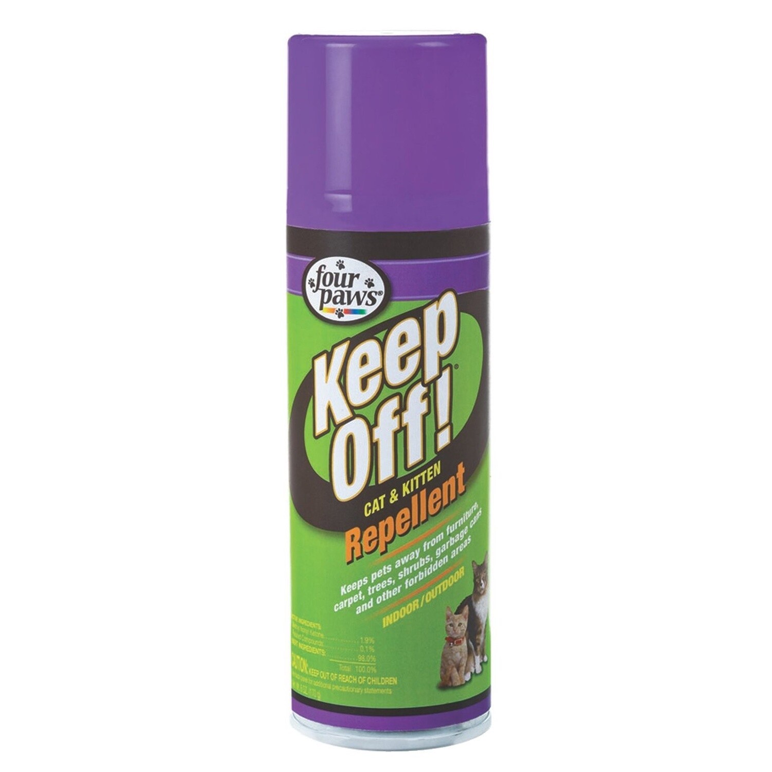FOUR PAWS KEEP OFF CAT REPELLENT AEROSOL 6OZ