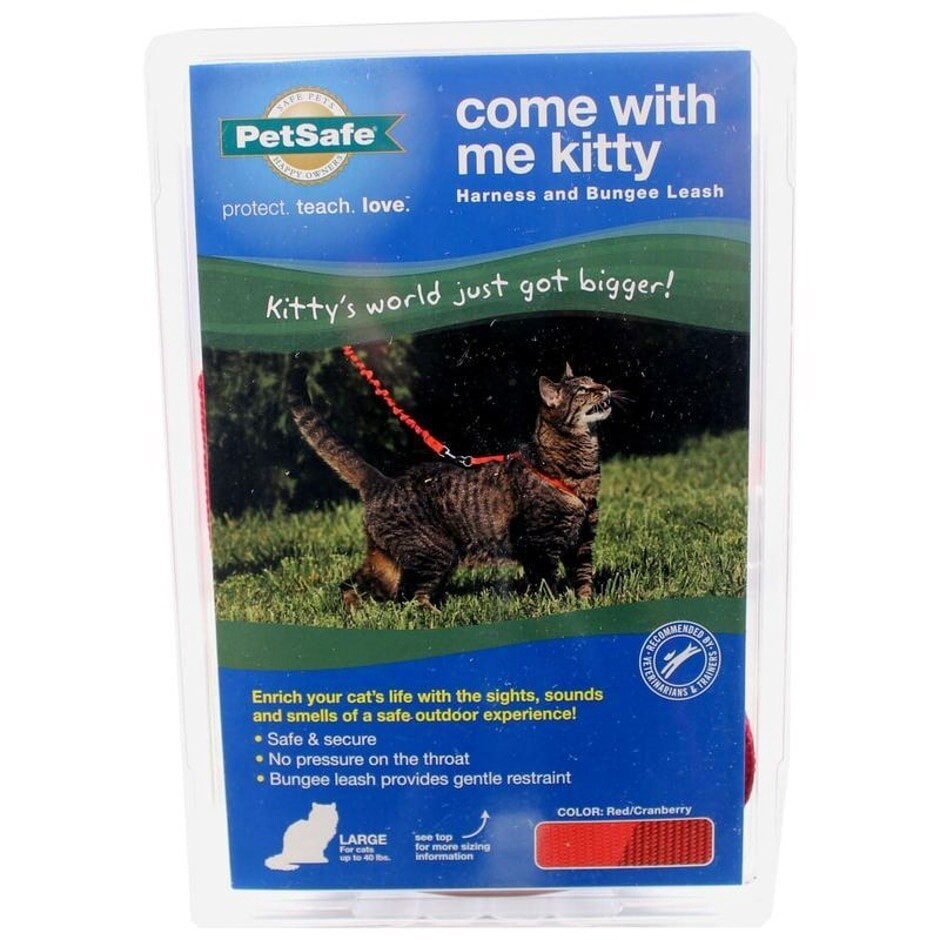 CAT HARNESS LARGE RED