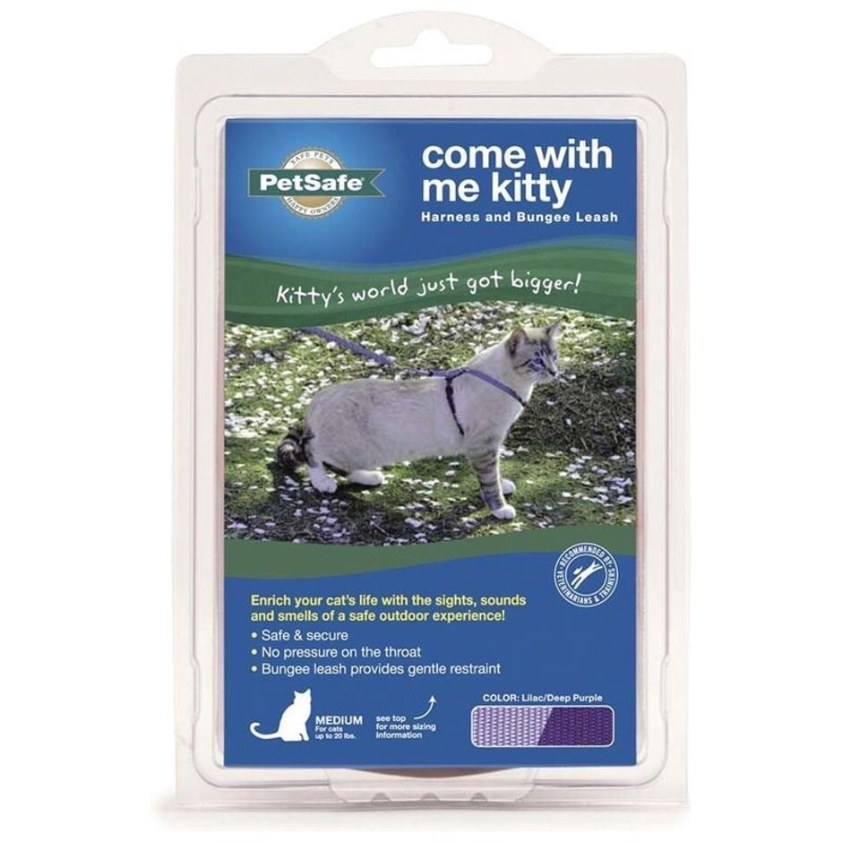 CAT HARNESS MEDIUM LILAC