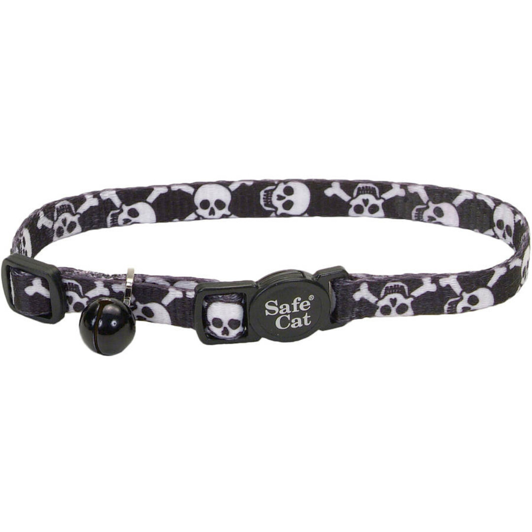 SAFE CAT COLLAR BREAKAWAY SKULL