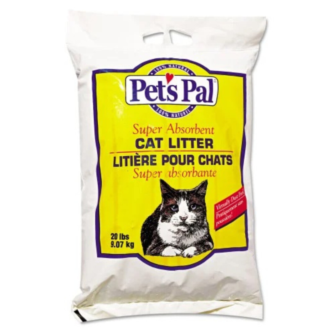 PETS PAL NON-CLUMPING UNSCENTED CAT LITTER 40LB