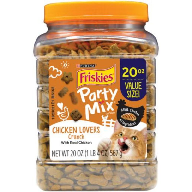 FRISKIES CHICKEN LOVERS PARTY MIX TUB 20OZ