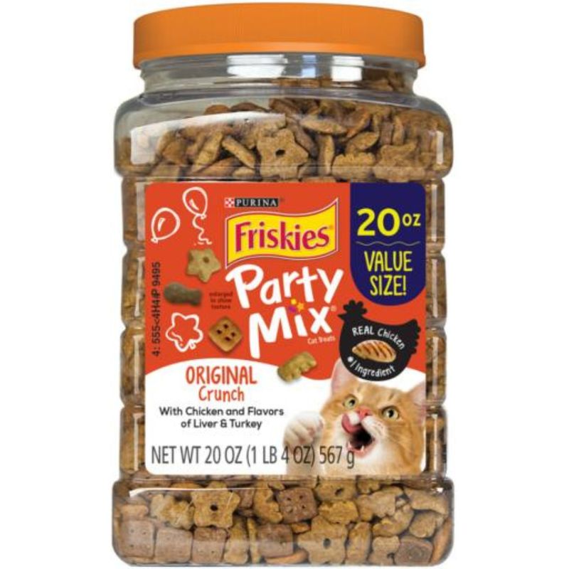 FRISKIES ORIGINAL PARTY MIX TUB 20OZ