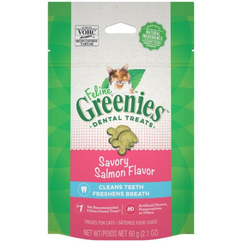 GREENIES FELINE SALMON 2.1OZ