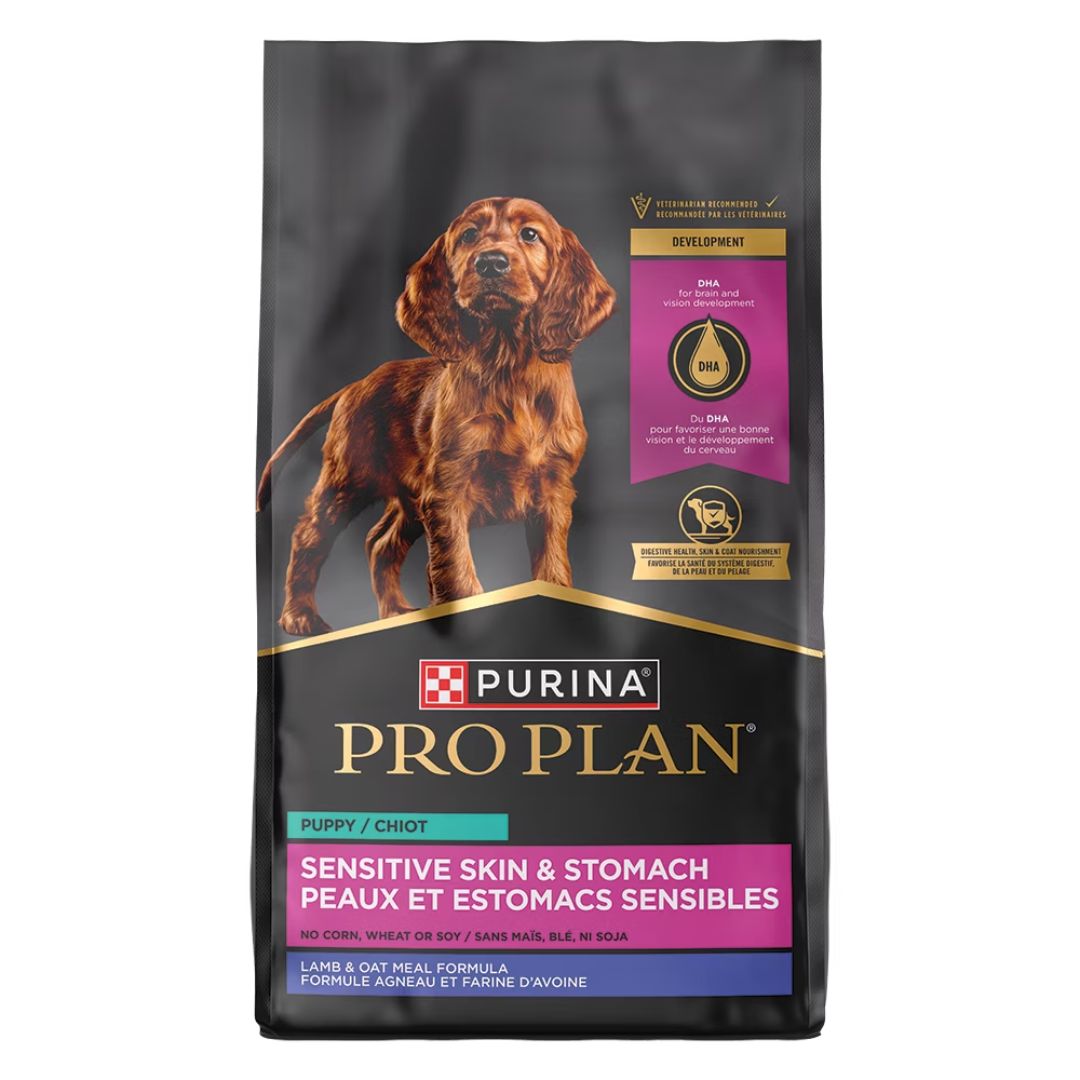 PRO PLAN PUPPY SENSITIVE SKIN &amp; STOMACH LAMB &amp; OATMEAL 4LB