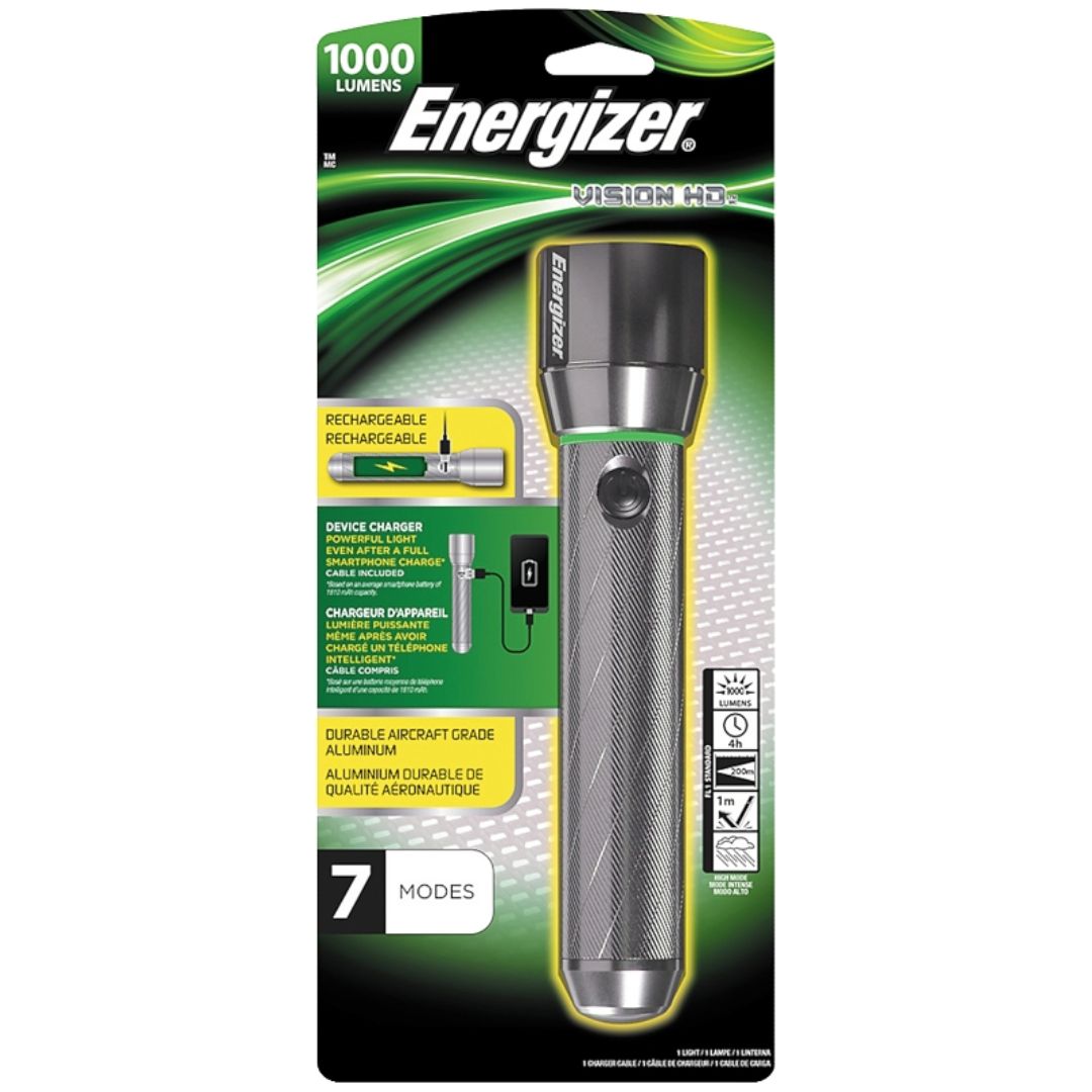 FLASHLIGHT RECHARGABLE W/BATTERY