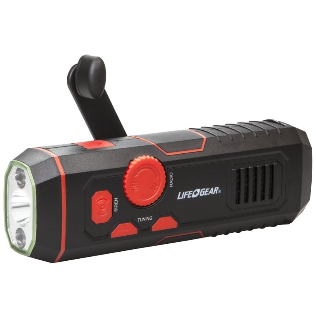 RADIO FLASHLIGHT USB CRANK
