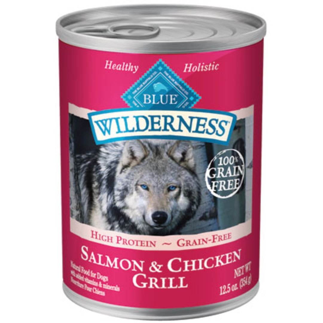 BLUE BUFFALO DOG WILDERNESS CHICKEN &amp; SALMON 12.5OZ