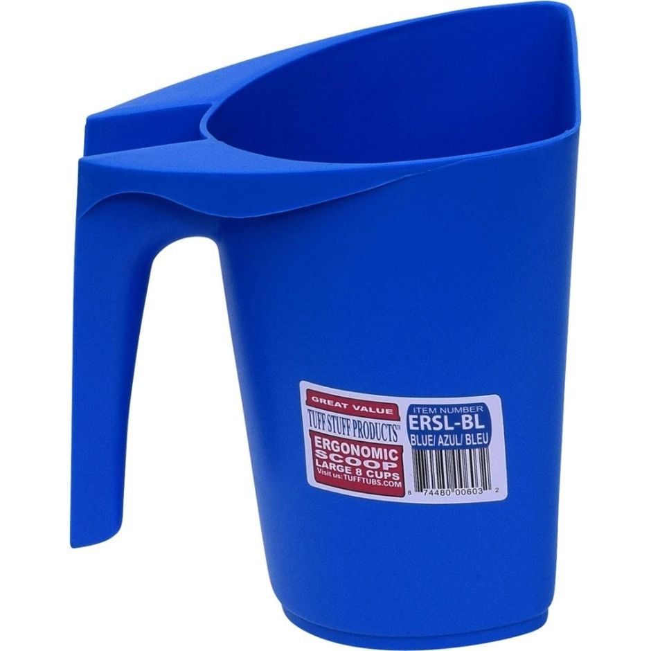 FEED SCOOP 2QT ERGO BLUE