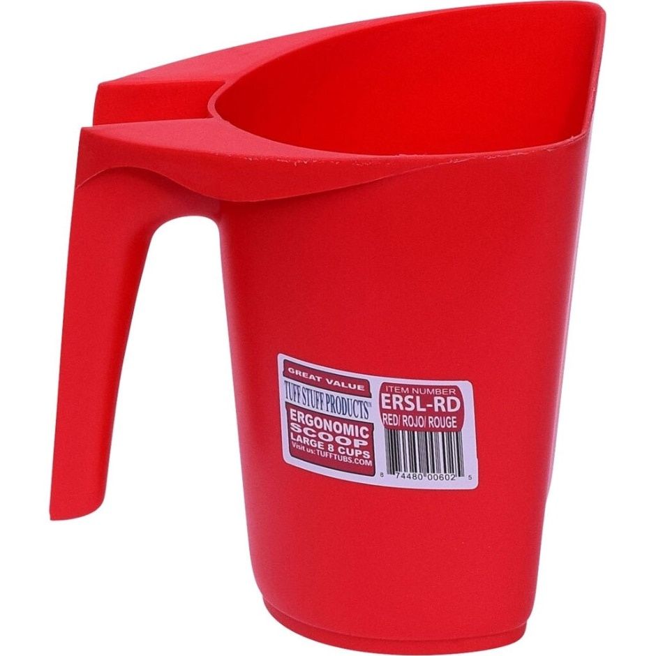 FEED SCOOP 2QT ERGO RED
