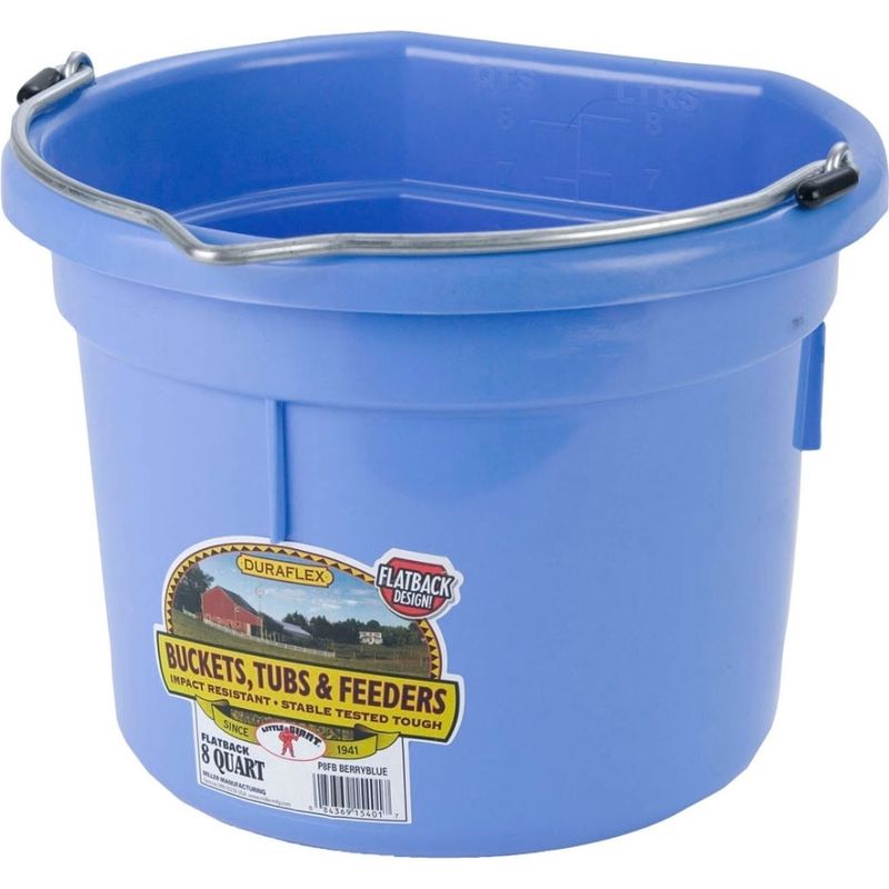 BUCKET FLATBACK 8QT BERRY BLUE