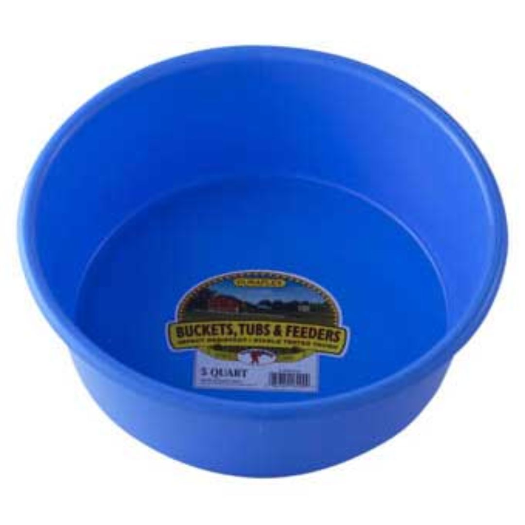 PLASTIC FEED PAN BERRY BLUE 5QT