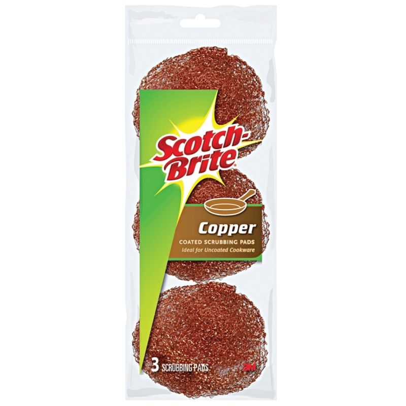 213C COPPER SCRUB PADS 3PK