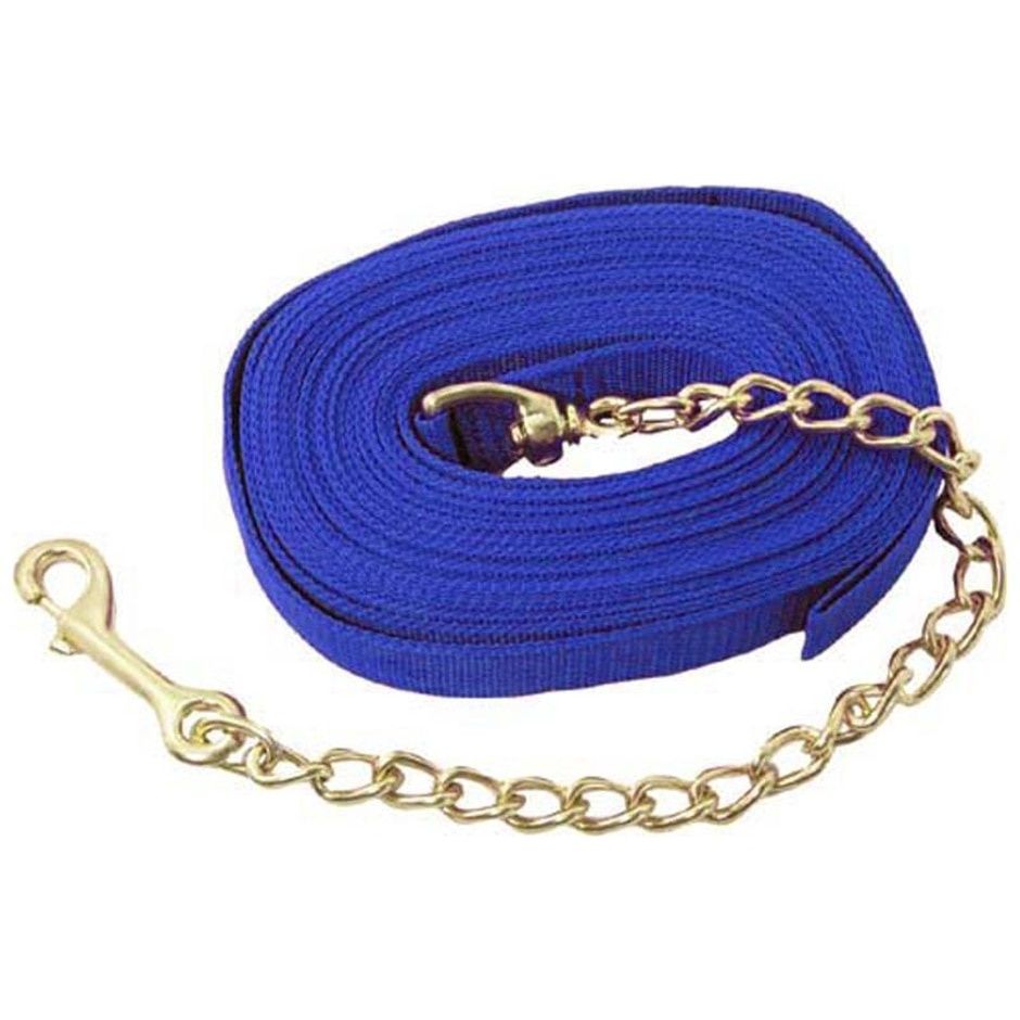 LUNGE LINE BLUE W/CHAIN 20FT