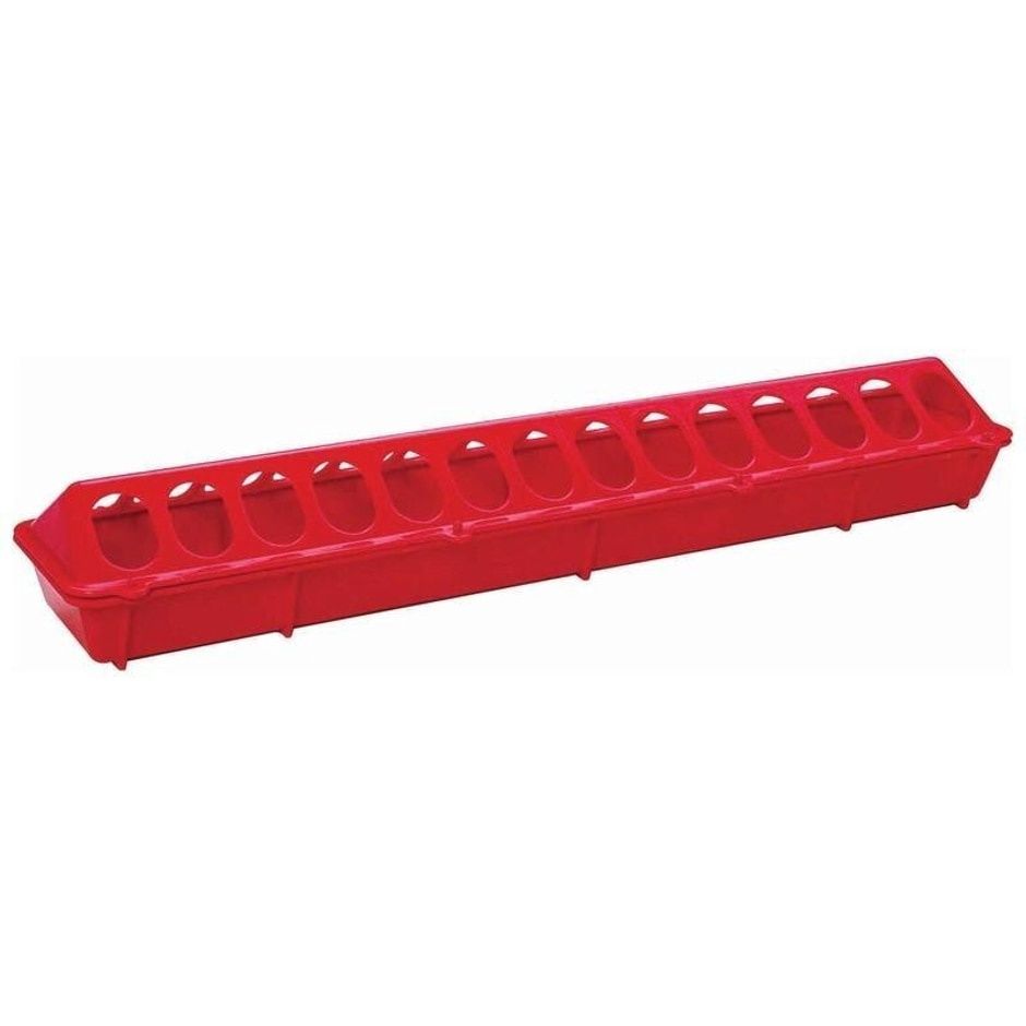 PLASTIC FEEDER FLIP-TOP RED 20IN
