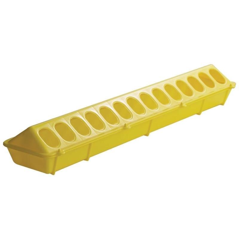 PLASTIC FEEDER FLIP-TOP YELLOW 20IN