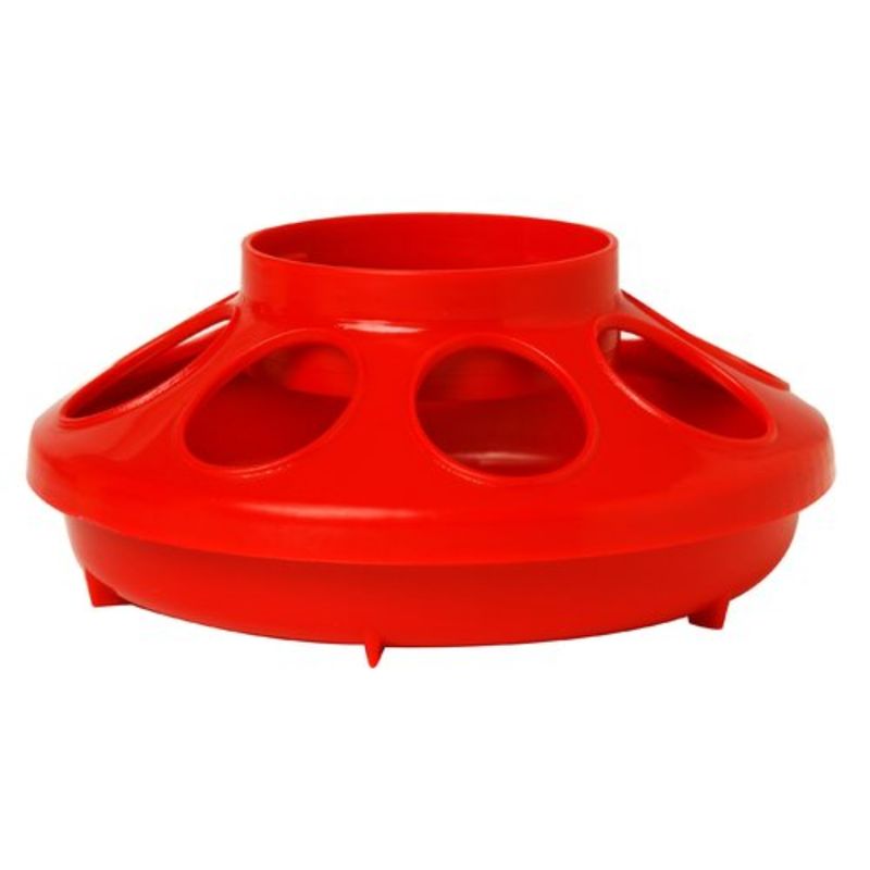 PLASTIC FEEDER BASE RED