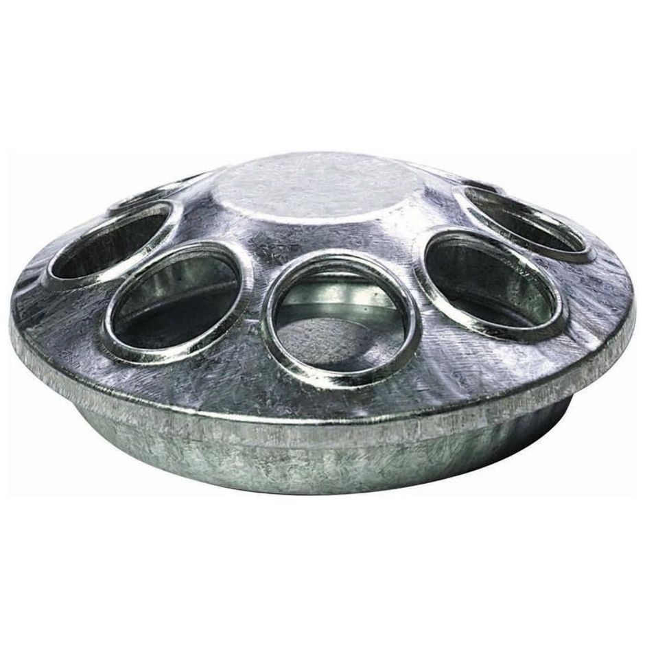 POULTRY FEEDER METAL ROUND 6IN