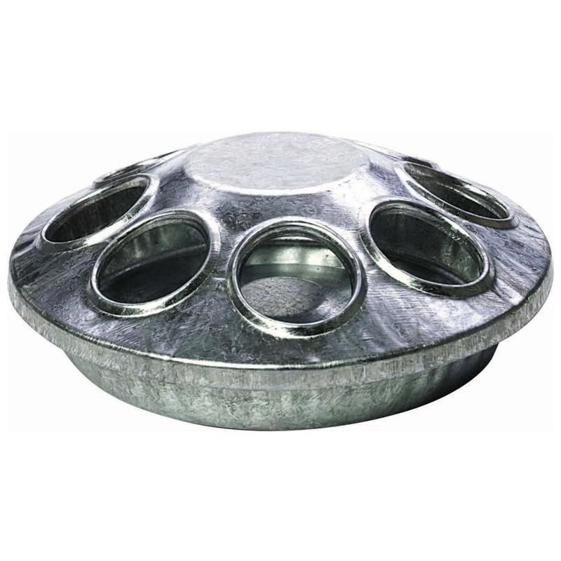 POULTRY FEEDER METAL ROUND 6IN