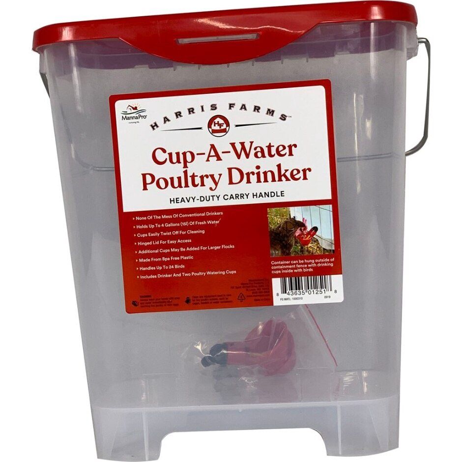 POULTRY DRINKER CUP-A-WATER 4GAL