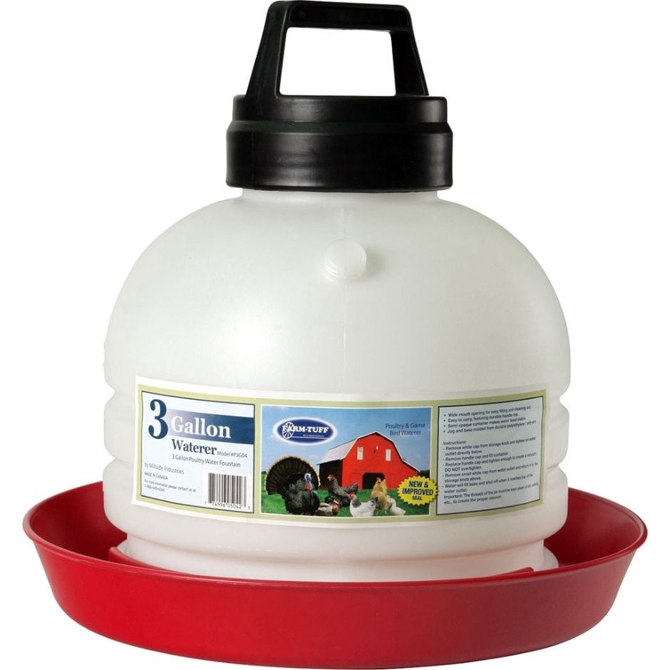 TOP FILL POULTRY &amp; GAME BIRD FOUNTAIN 3GAL