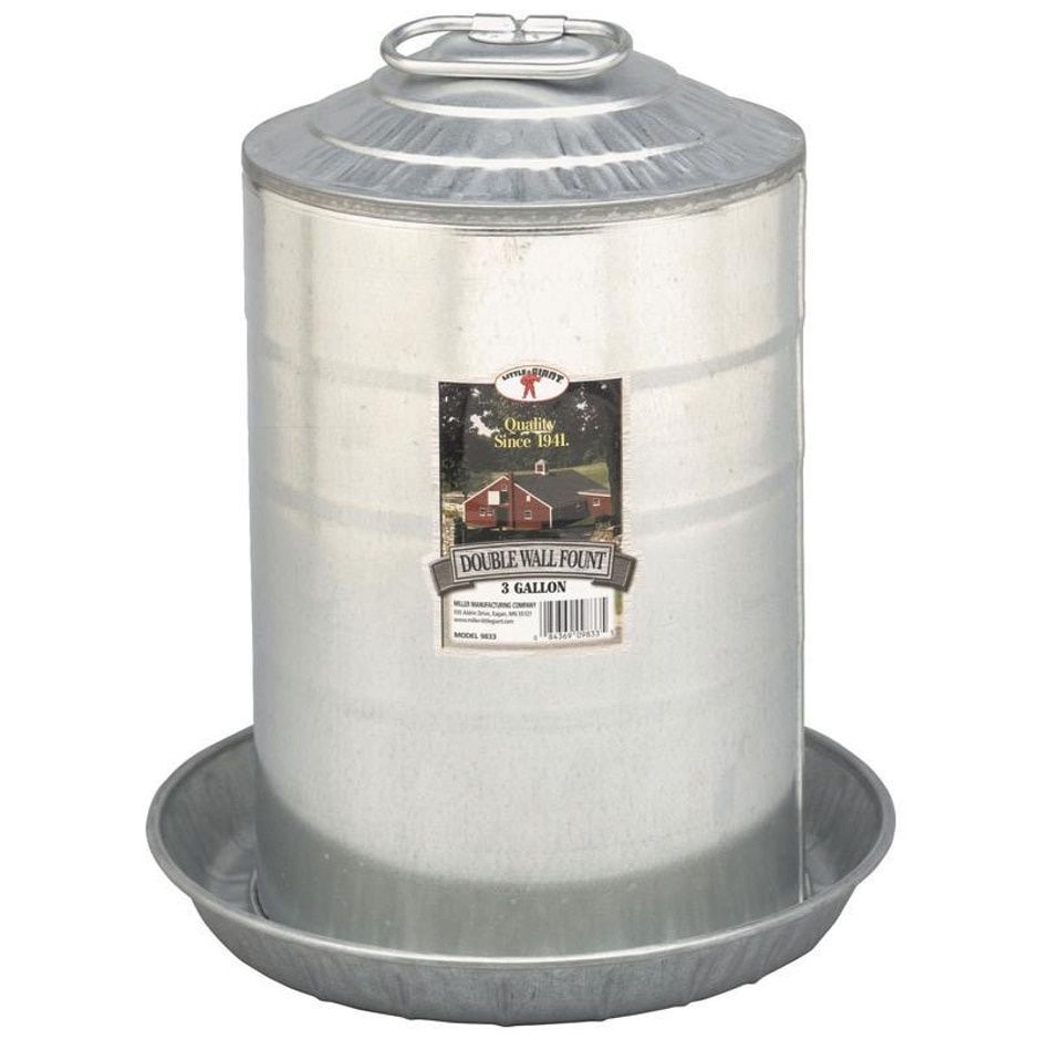 POULTRY WATERER GALVANIZED 3GAL