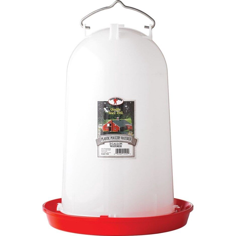 POULTRY WATERER PLASTIC 3GAL