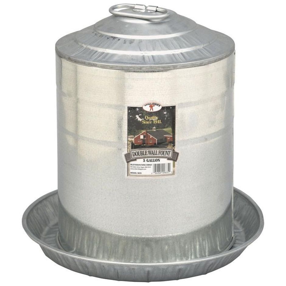 POULTRY WATERER GALVANIZED 5GAL
