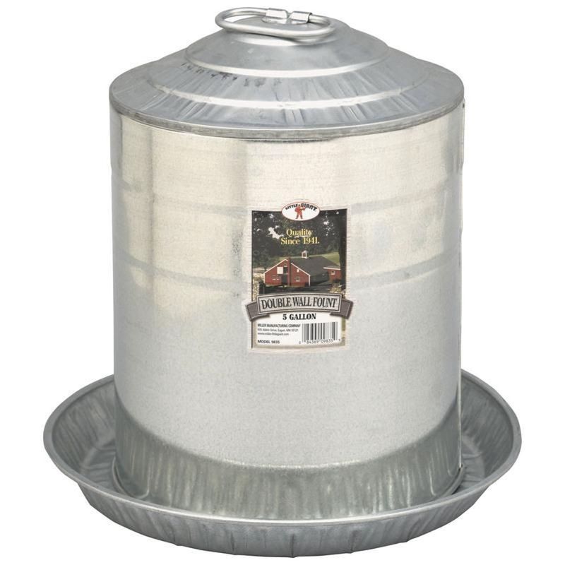 POULTRY WATERER GALVANIZED 5GAL