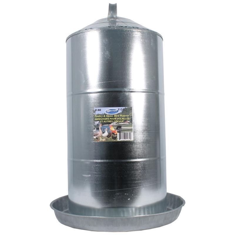 POULTRY WATERER GALVANIZED 8GAL
