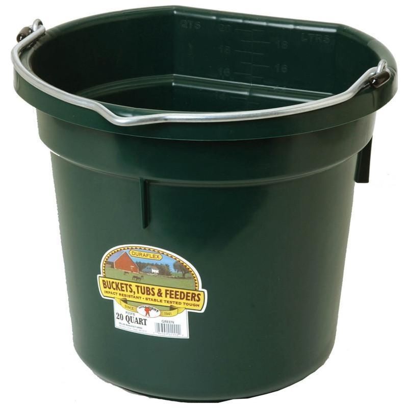 BUCKET FLATBACK 20QT GREEN