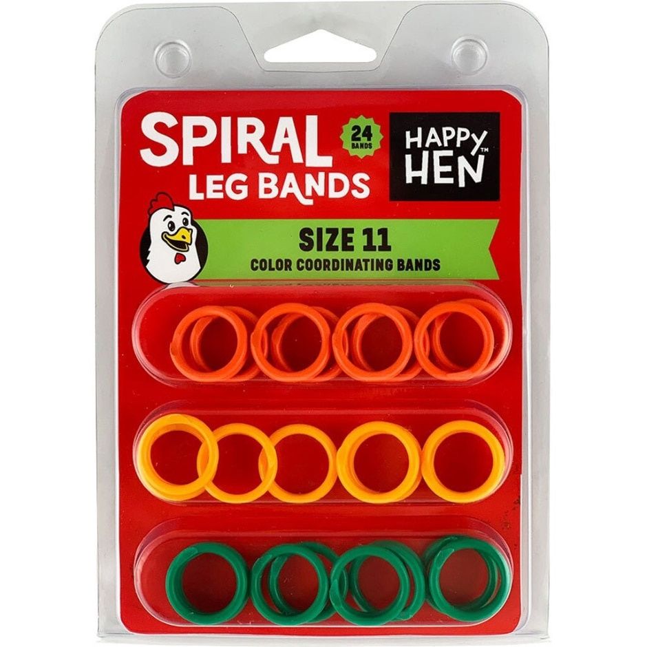 HAPPY HEN LEG BANDS SZ11
