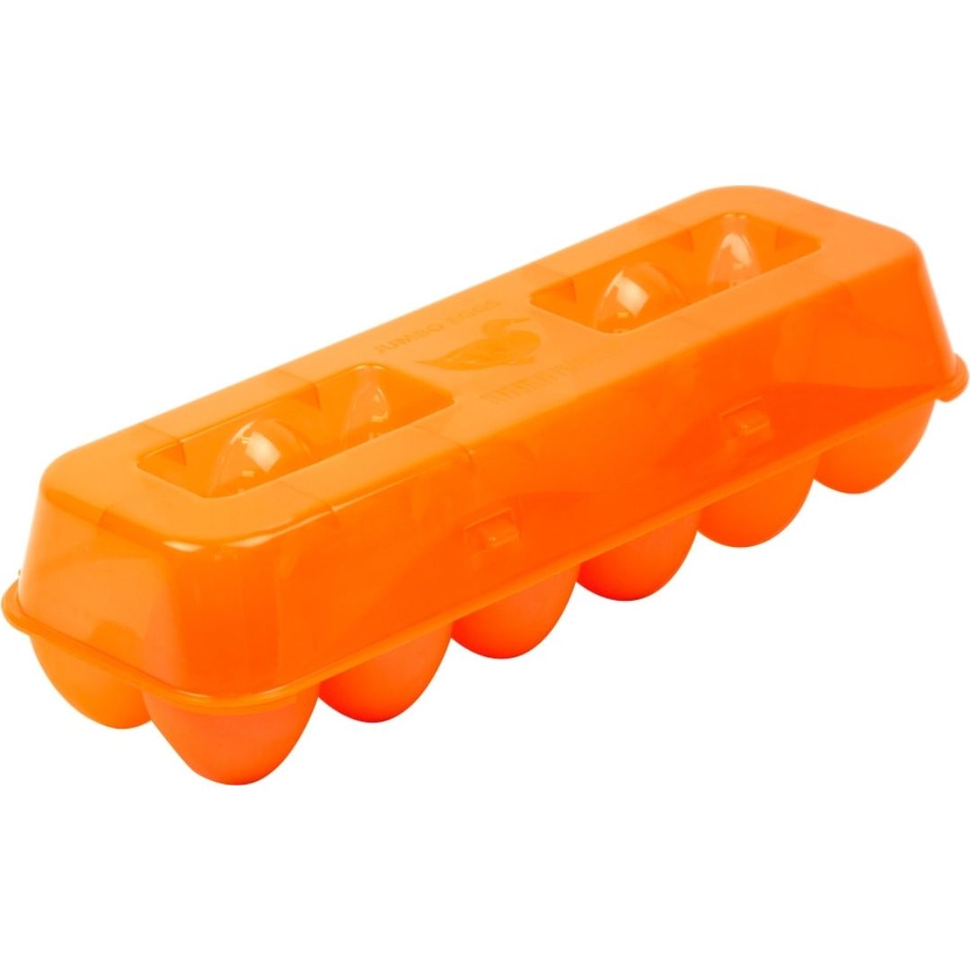 PLASTIC EGG CARTON JUMBO 12CT