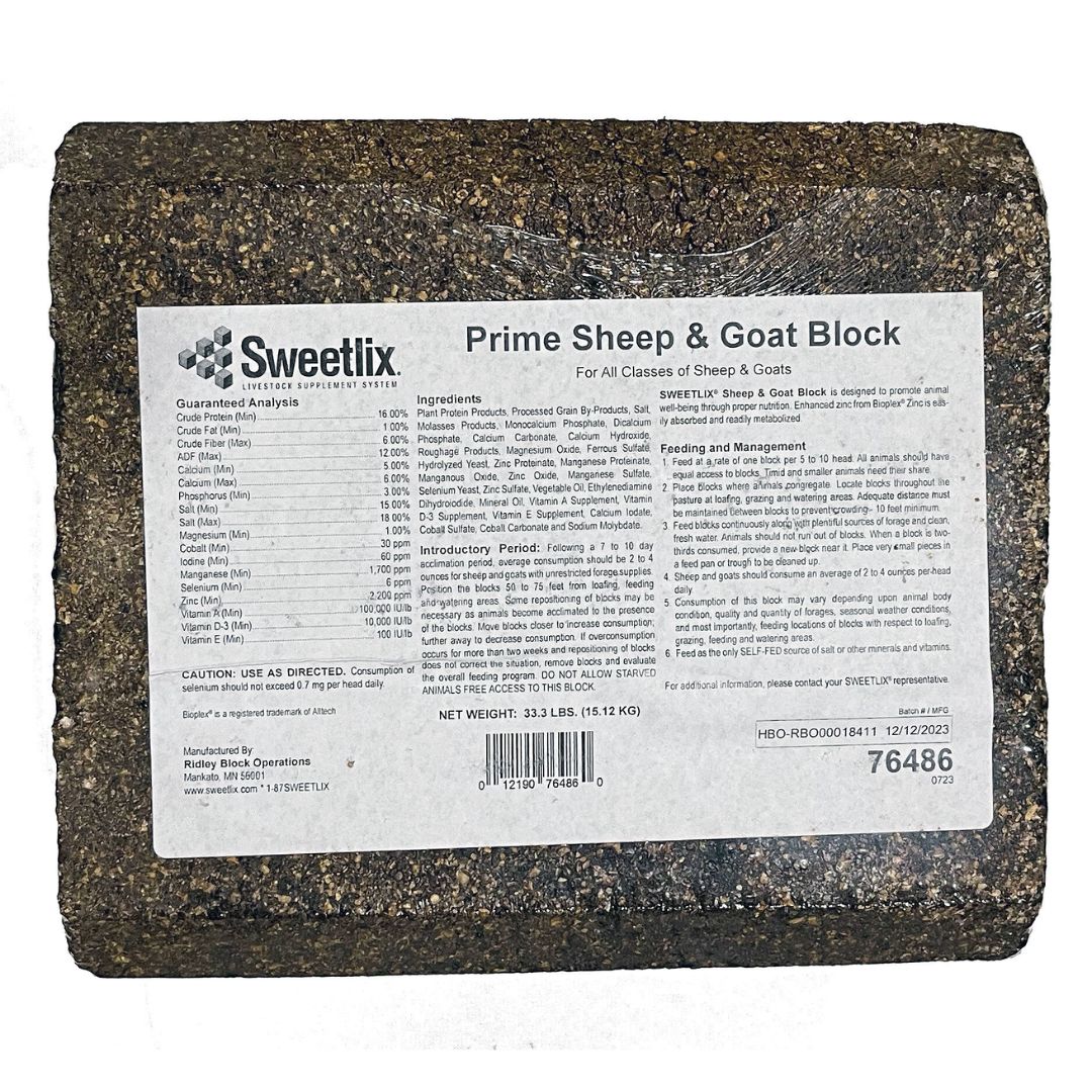 SHEEP &amp; GOAT BLOCK 33.3LB