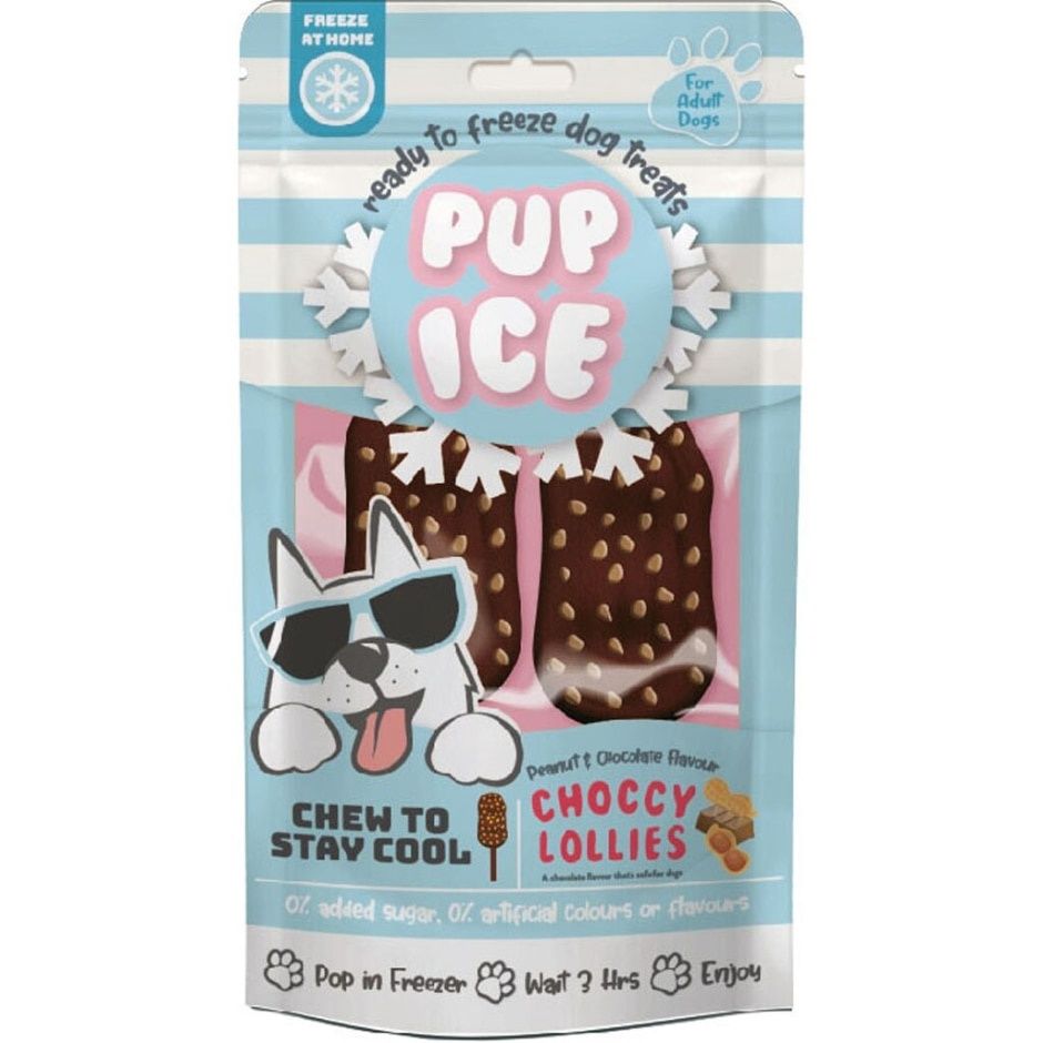 PUP ICE CHOCCY LOLLIES 2PK