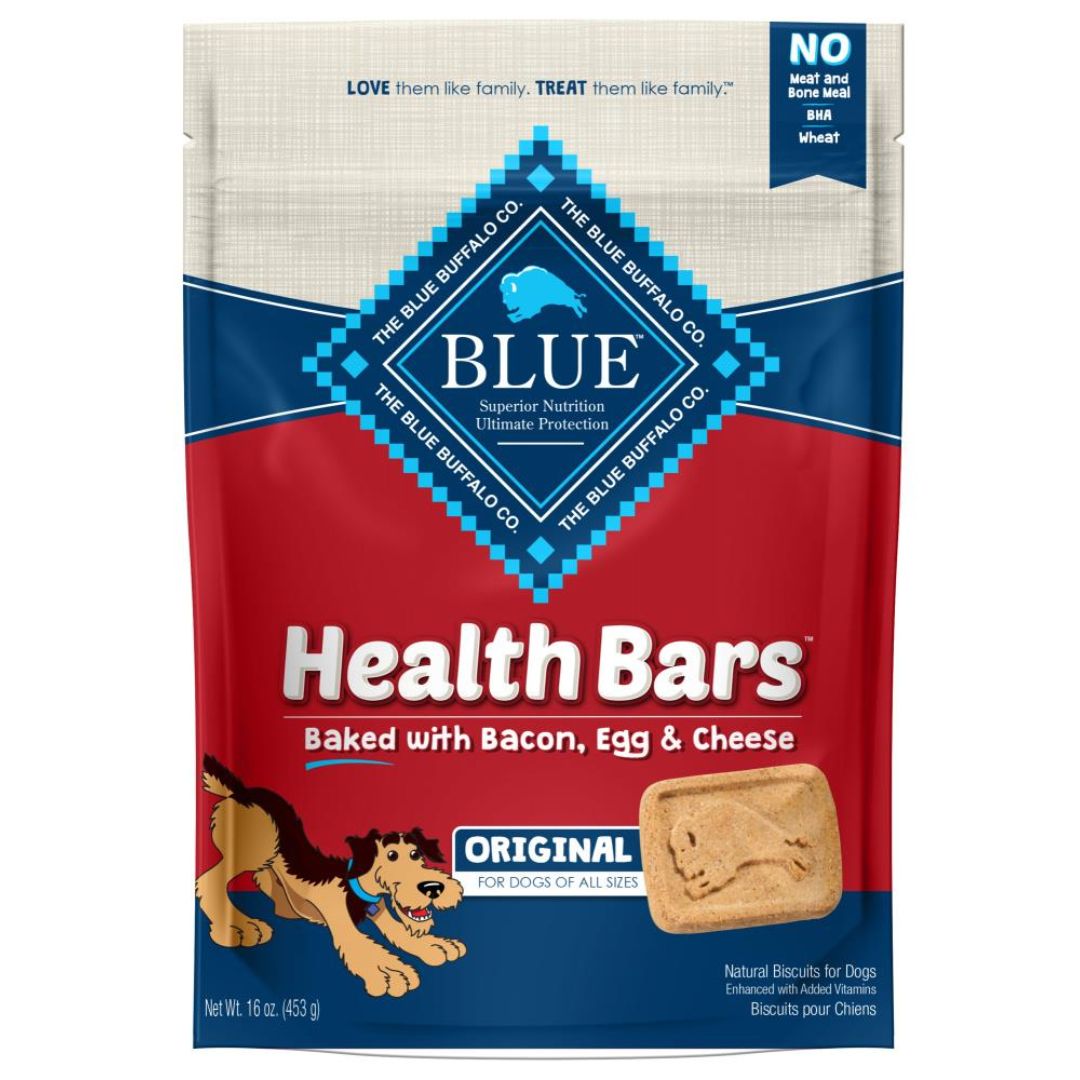 BLUE BUFFALO HEALTH BARS BACON, CHEESE, EGG 16OZ