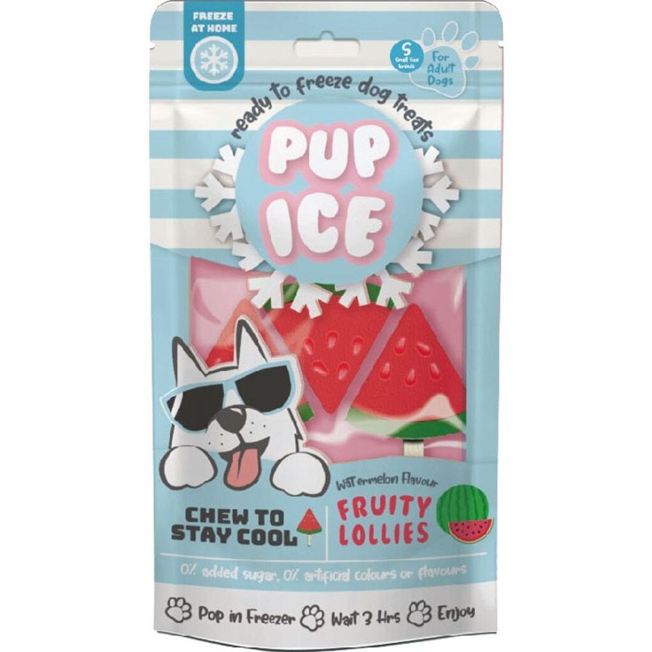 PUP ICE FRUITY LOLLIES WATERMELLON 3PK
