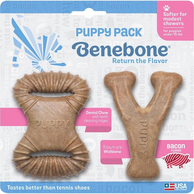 BENEBONE PUPPY DENTAL CHEW/WISHBONE 2PK