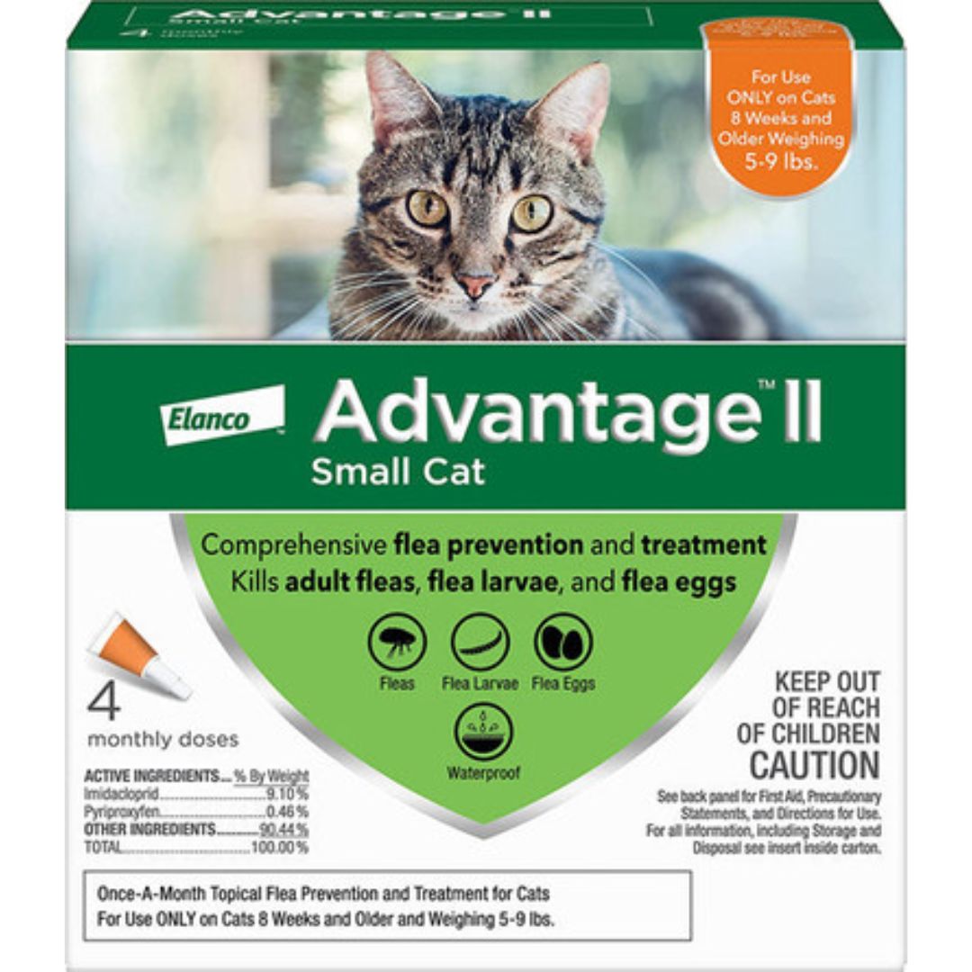 ADVANTAGE II CAT SM 5-9LB 4PK