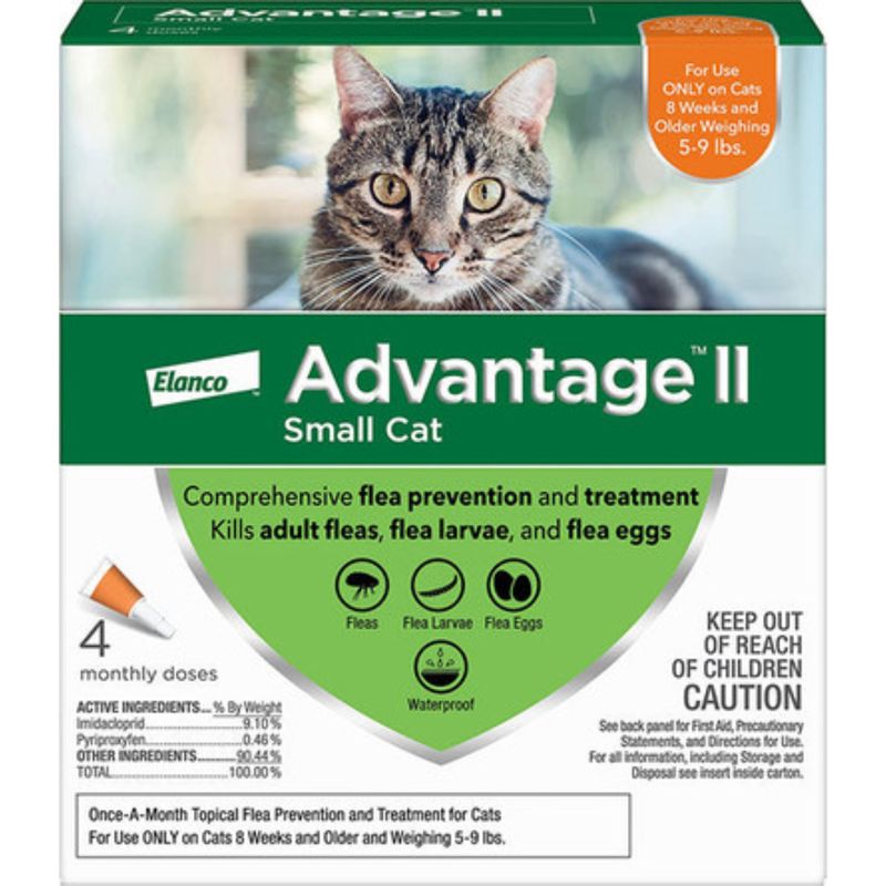 ADVANTAGE II CAT SM 5-9LB 4PK